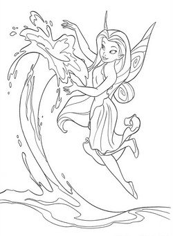 coloriage fee ondine